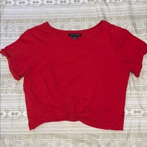 red crop top